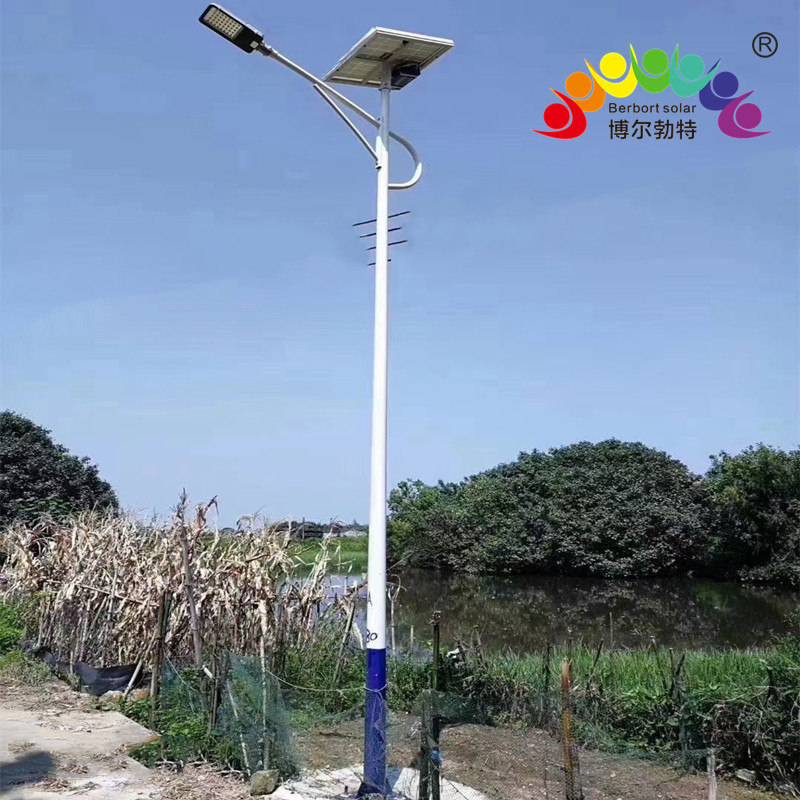 博尔勃特一体化太阳能路灯道路户外照明热镀锌LED路灯杆厂家批发
