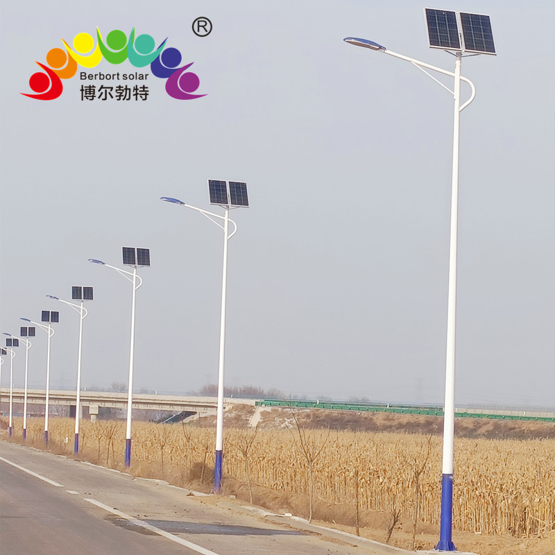 博尔勃特LED中国结路灯杆乡村振兴道路照明回字纹太阳能路灯厂家