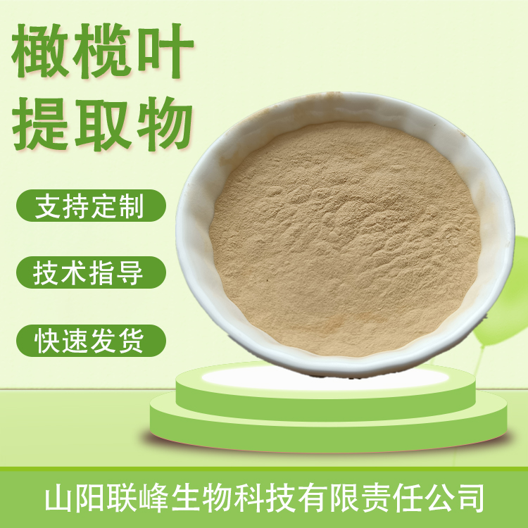 食品级橄榄叶提取物 10:1水提棕黄色粉末 过80-100目筛 植物萃取