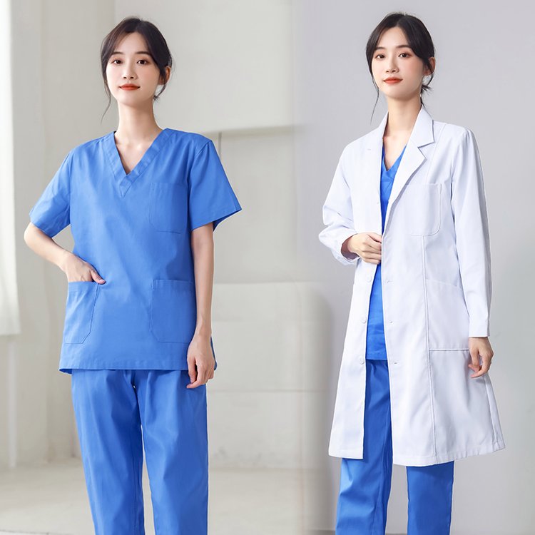白大褂工作服西服领医师服诊所药店白大衣定制加工