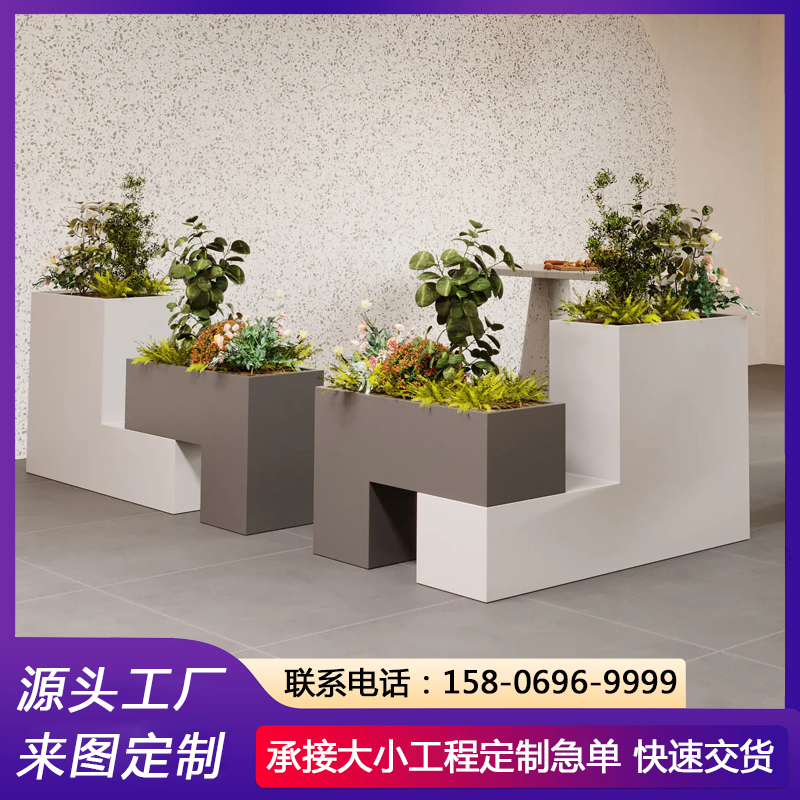家庭花箱 印花LOGO 办公室艺术花槽 源头工厂支持定制