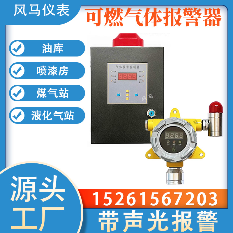 工业可燃有毒气体报警器 氧气氮气二氧化硫氨气二氧化碳气体检测仪