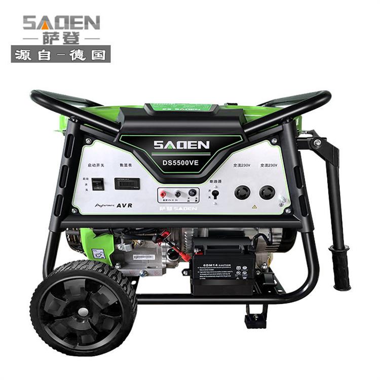 萨登3kw5kw8kw汽油发电机开架便携野外工程施工应急220v380v小型