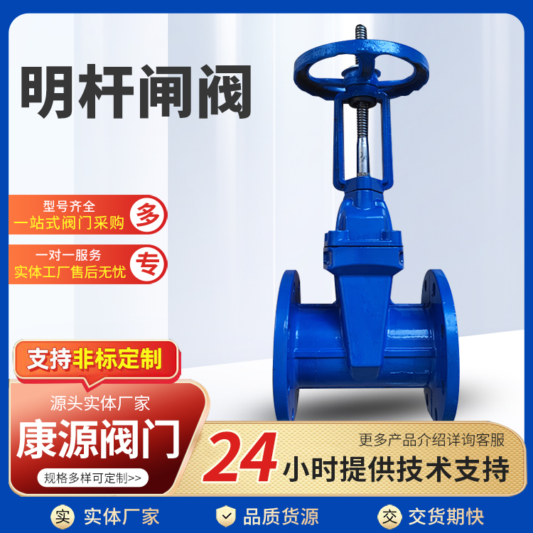 法兰软密封闸阀 Z41X-16Q明杆 球墨铸铁消防自来水水利控制阀门厂家