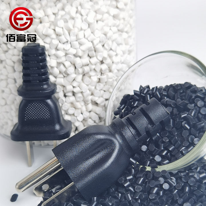 PVC黑色外被料 PVC颗粒 黑色胶粒 电缆料电线料 阻燃护套料 厂家批发