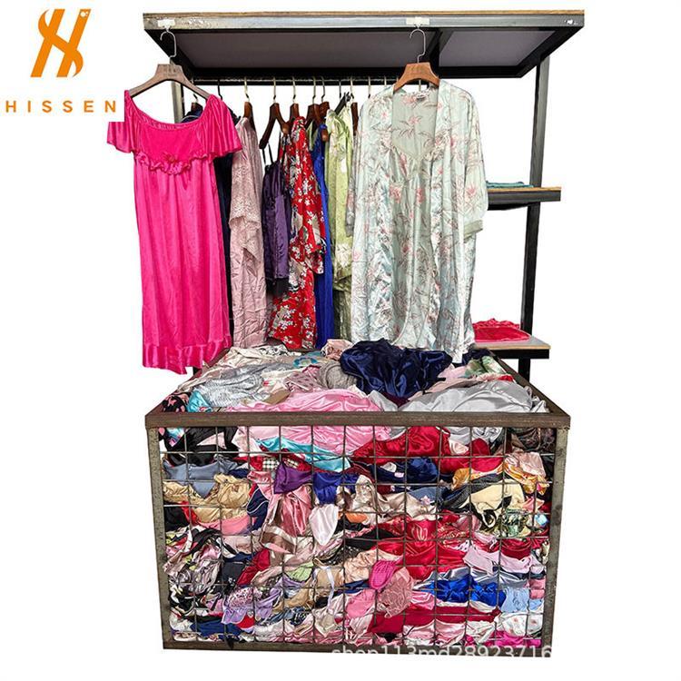 混批二手衣服女装连衣裙睡裙used silk dress跨境出口洪都拉斯