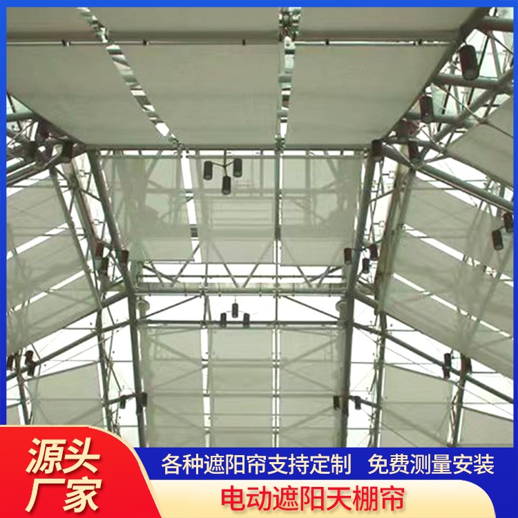 阳光房天棚帘 体育馆遮阳棚 遮阳防紫外线 可定制加工 上门安装