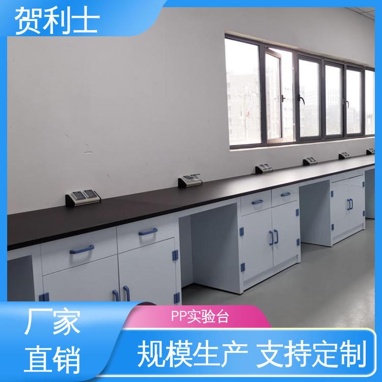 厂家直供 适用于医疗卫生 可按需定制 pp实验边台 PP实验台柜