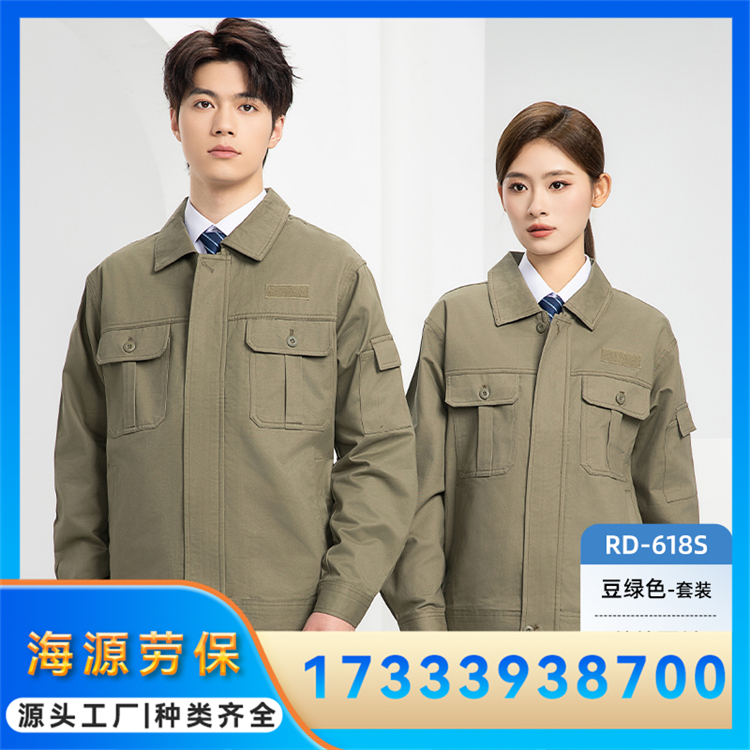 全棉翻领工作服 电子厂加油站煤矿劳保服 不起球
