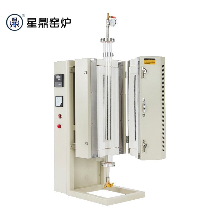 立式管式炉 1600度 双炉管石英炉 升温控制精准
