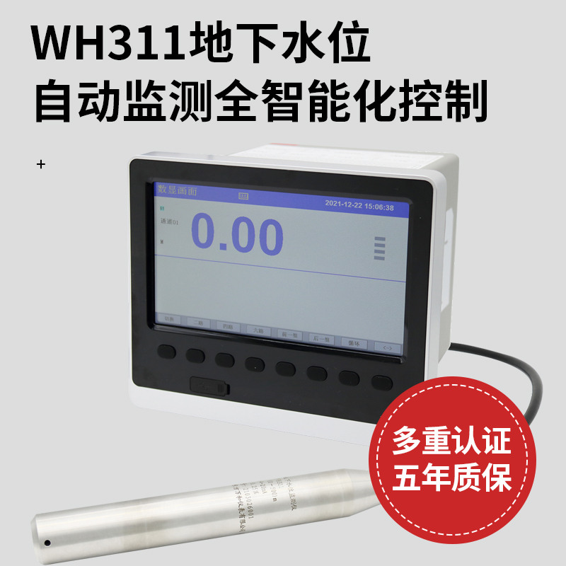 地下水位自动监测仪 实时显示 历史数据记录 三重防雷型 WH311