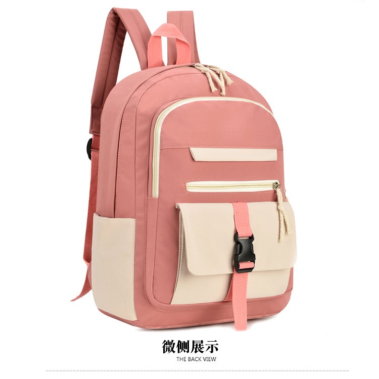 2021新款牛津布双肩简约书包城市通勤休闲背包韩版小学生包