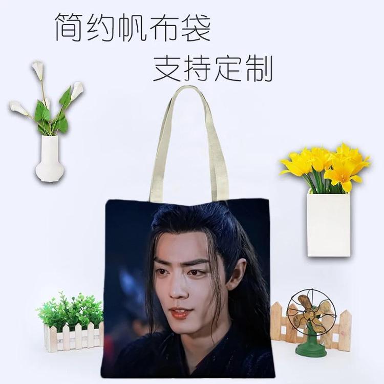 富源帆布袋人物明星头像原创文艺环保棉布手提单肩包可印制logo图案广告工厂直销