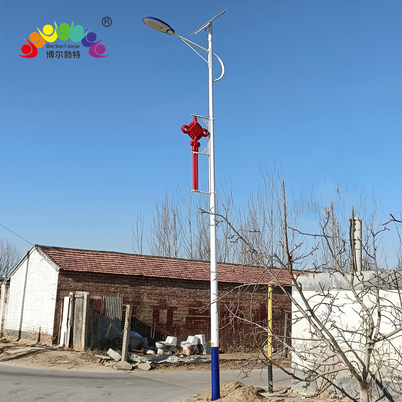 郑 州市政道路照明太阳能路灯LED中国结灯笼厂家批发博尔勃特