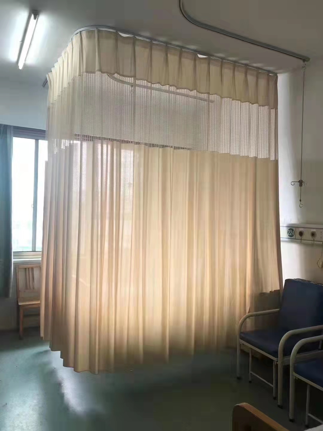 医用帘 悬挂病房隔帘布 病床围帘防隐私鑫凯茂品牌