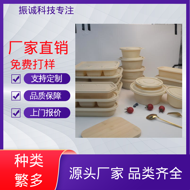 振诚科技 可冷藏 餐厅餐馆都能用 环保餐盒 带盖