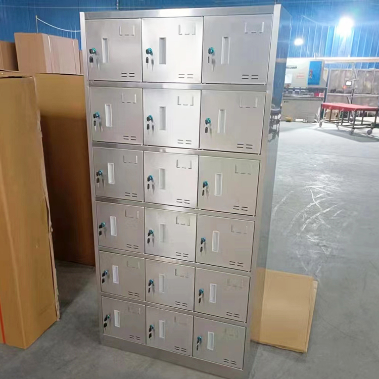 九少 无菌室用不锈钢更衣柜 24门员工换衣鞋柜 柜体标识可定制