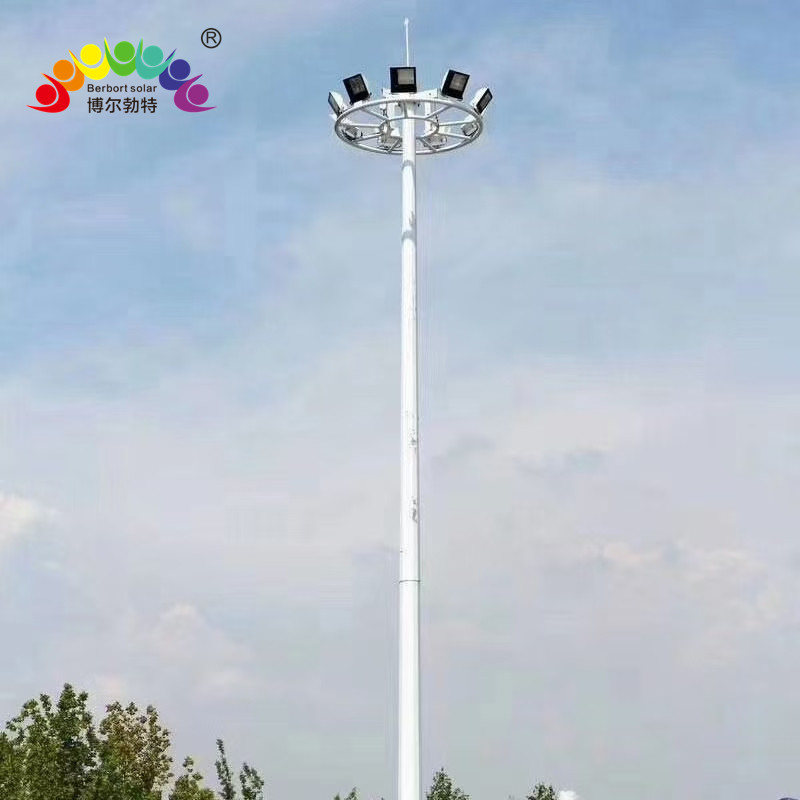 河 北升降式高杆灯 道路照明LED投光灯球场路灯厂家批发博尔勃特