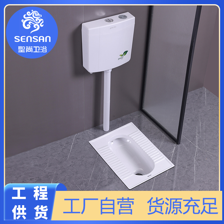工程蹲便器 卫生间下沉脚踏式 工厂自营 诚信保障 聖尚