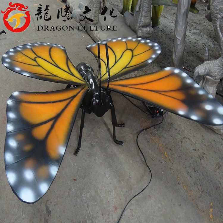 仿真动物制作 仿真蝴蝶雕塑 形象逼真 观赏性佳