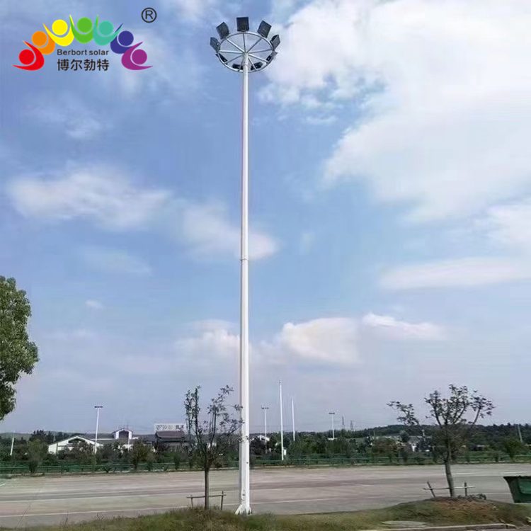 博尔勃特 整体热镀锌LED路灯杆升降式高杆灯中杆灯球场灯厂家批发