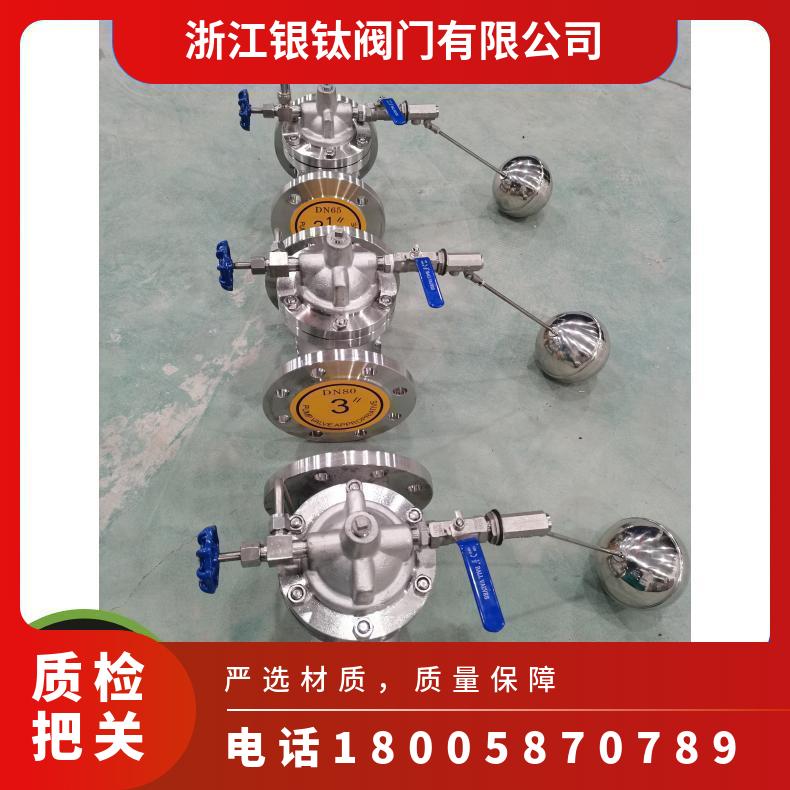 水利控制阀 F745X 100X法兰不锈钢 水池 石油使用 银钛阀门