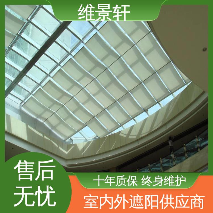 维景轩 上门安装 房顶电动遮阳帘 FCS折叠式天棚帘