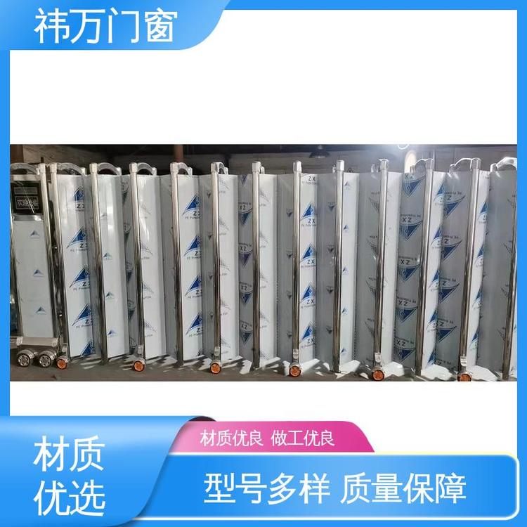 学校工厂大门 电动伸缩门 款式多样 测量安装 祎万门窗