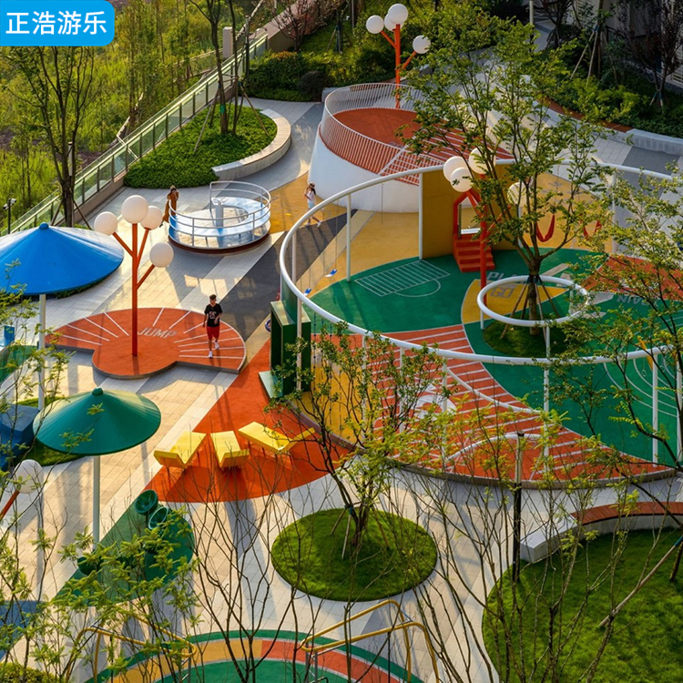 环形廊架秋千 户外景区小区配套游乐设备 公园儿童游乐设施定制