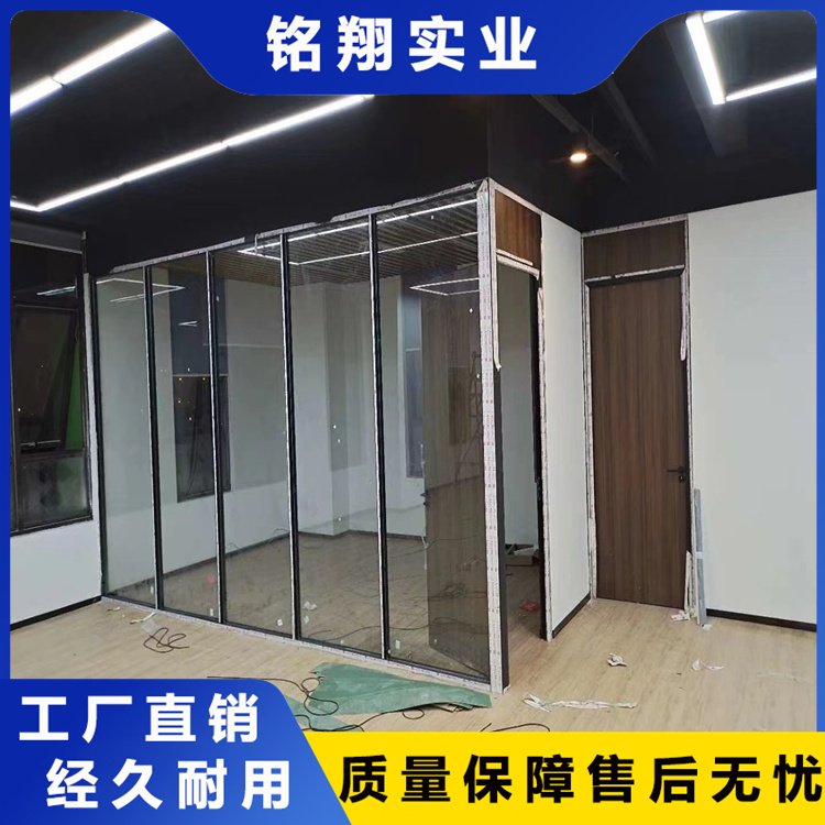 铭翔 防火玻璃防火1-2小时全钢玻璃隔断隔热消防门玻璃高隔墙
