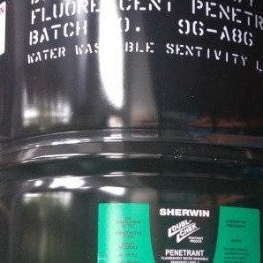 水洗型FP-922荧光渗透剂 灵敏度用于航空航天零部件裂纹探伤
