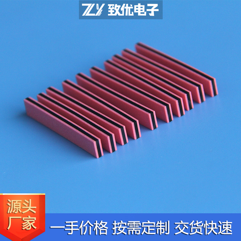 厂家供应红发泡导电胶条斑马条 LCD液晶显示屏连接器硅橡胶导电条