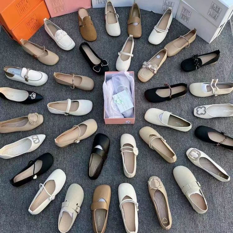 工厂女鞋批发厂家鞋地摊库存直播断码外贸晚风玛丽珍秋季一手货源