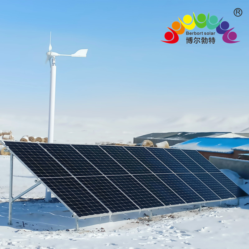 博尔勃特无电地区太阳能离网供电系统 耐低温风光互补光伏发电系统