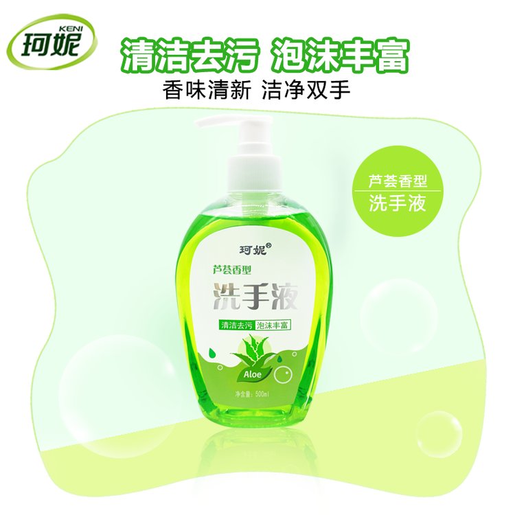 泡沫洗手液500ml芦荟香型家庭装劳保礼品一件代发支持贴牌代加工