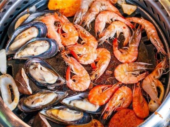 诱惑海鲜自助烤肉海鲜