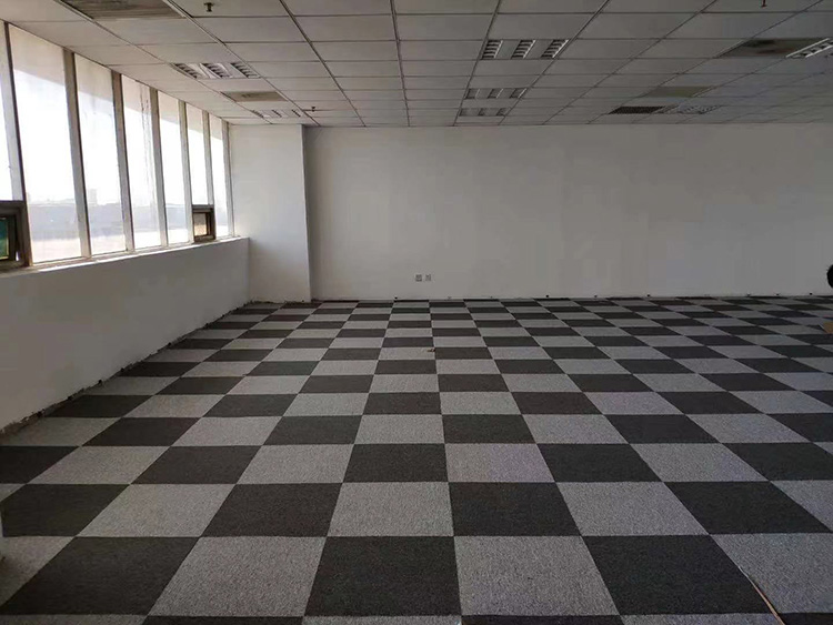 道弗乐品牌地毯 商用办公 50*50规格 Pvc底素色 撒丁系列 加密平圈