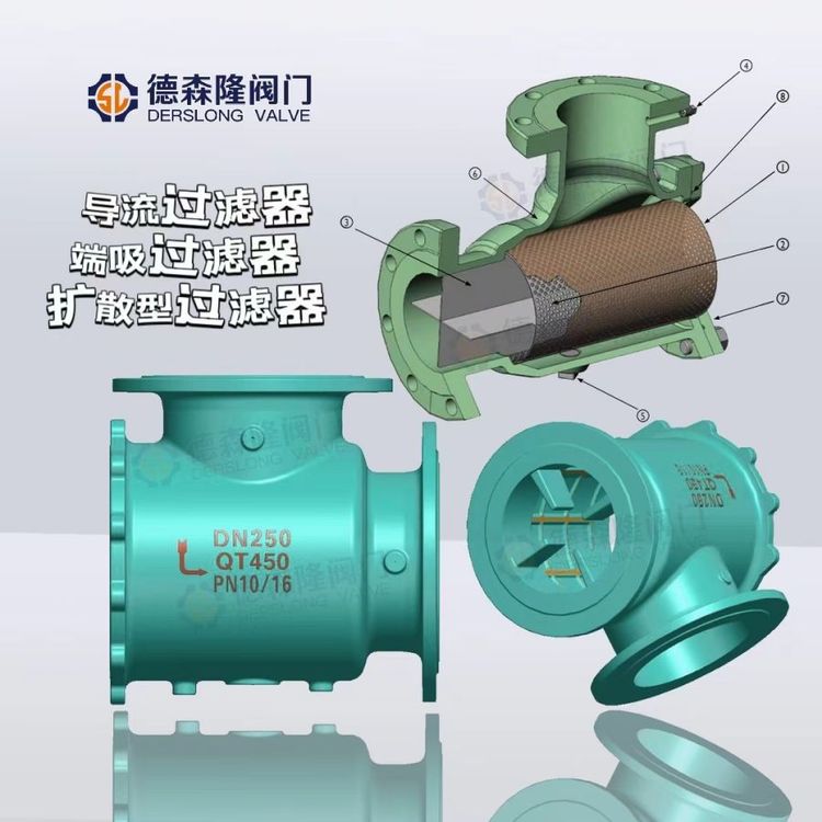 导流过滤器 端吸过滤器 扩散型过滤器 角式过滤器 水泵扩散过滤器 海水扩散过滤器 双相钢扩散过滤器 304扩散过滤器 2205扩散过滤器 2507扩散过滤器