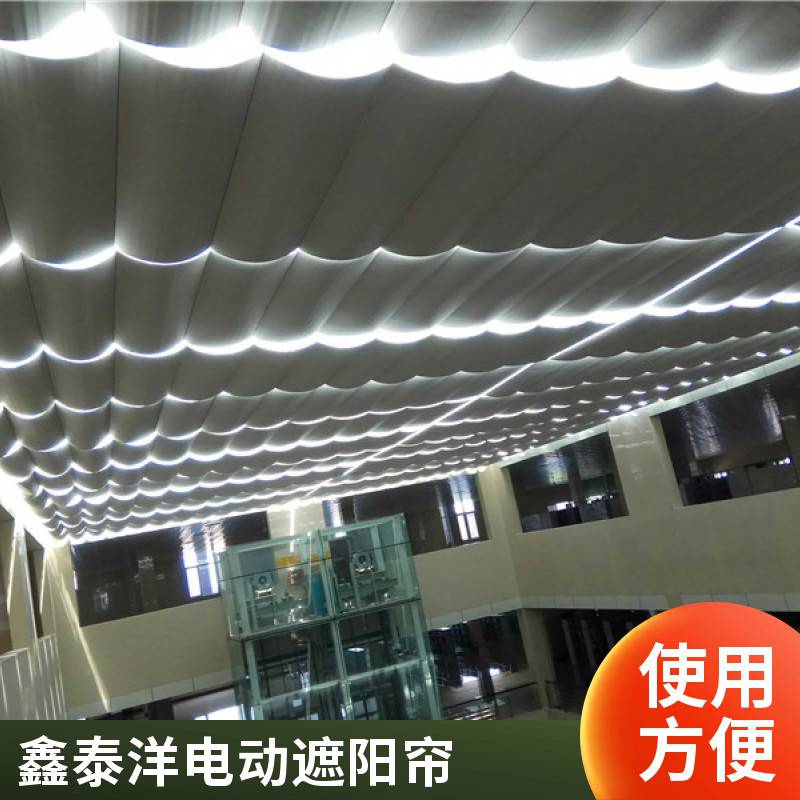 折叠式遮阳帘 室内遮阳棚 电动天棚帘 鑫泰洋支持定制