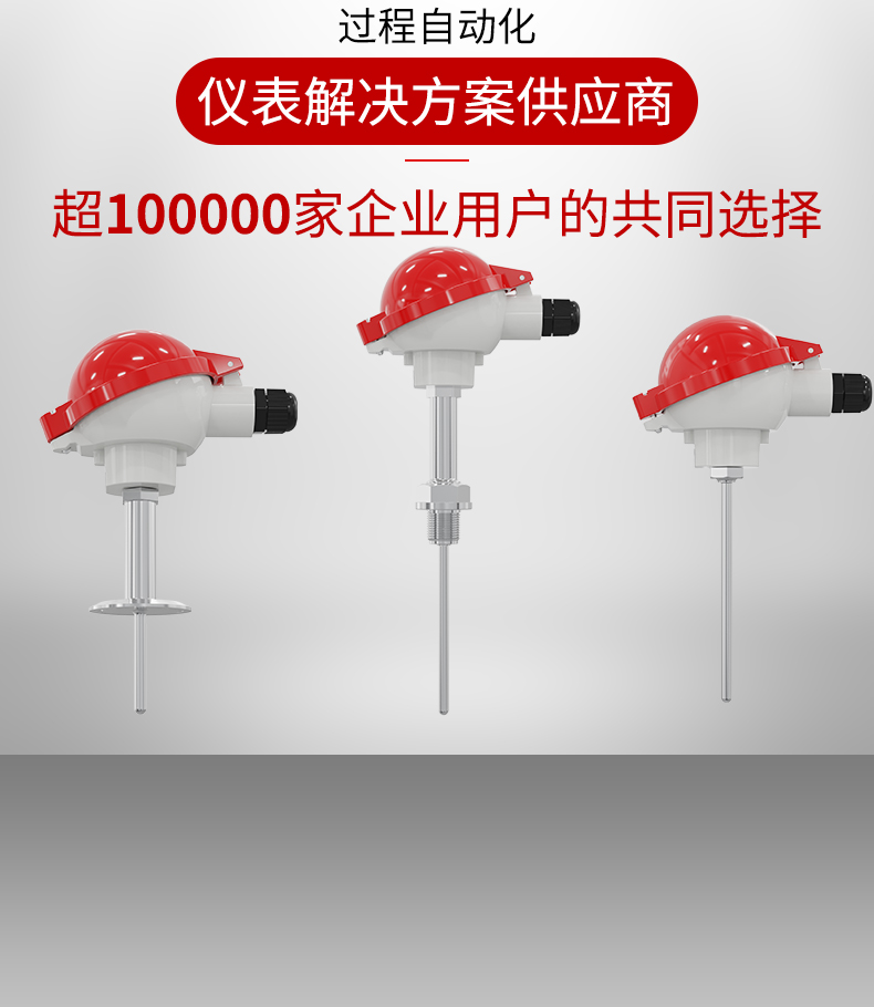 铠装热电偶 K型PT100温度传感器wrn130温度变送器铂wzp-230热电阻