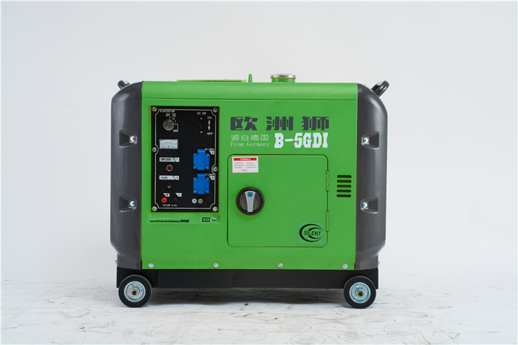 欧洲狮5KW数码变频发电机 B-5GDI 质保三年 稀土永磁电机 电启动 车载