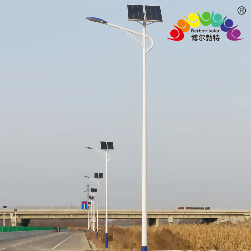 博尔勃特路灯杆乡村振兴道路照明LED太阳能路灯厂家批发