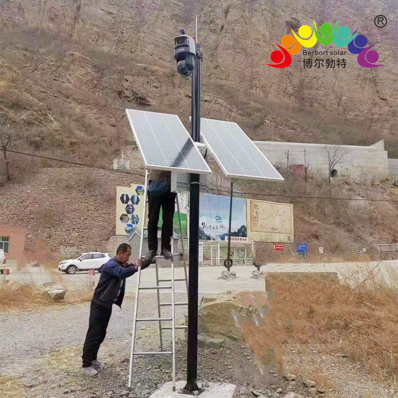博尔勃特矿山太阳能监控供电系统扬尘监测风光互补光伏发电系统