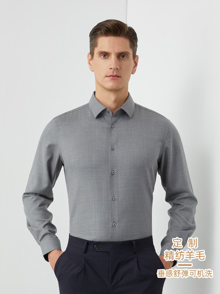 企业定制 防静电衬衫 团体定制广告 员工工作服
