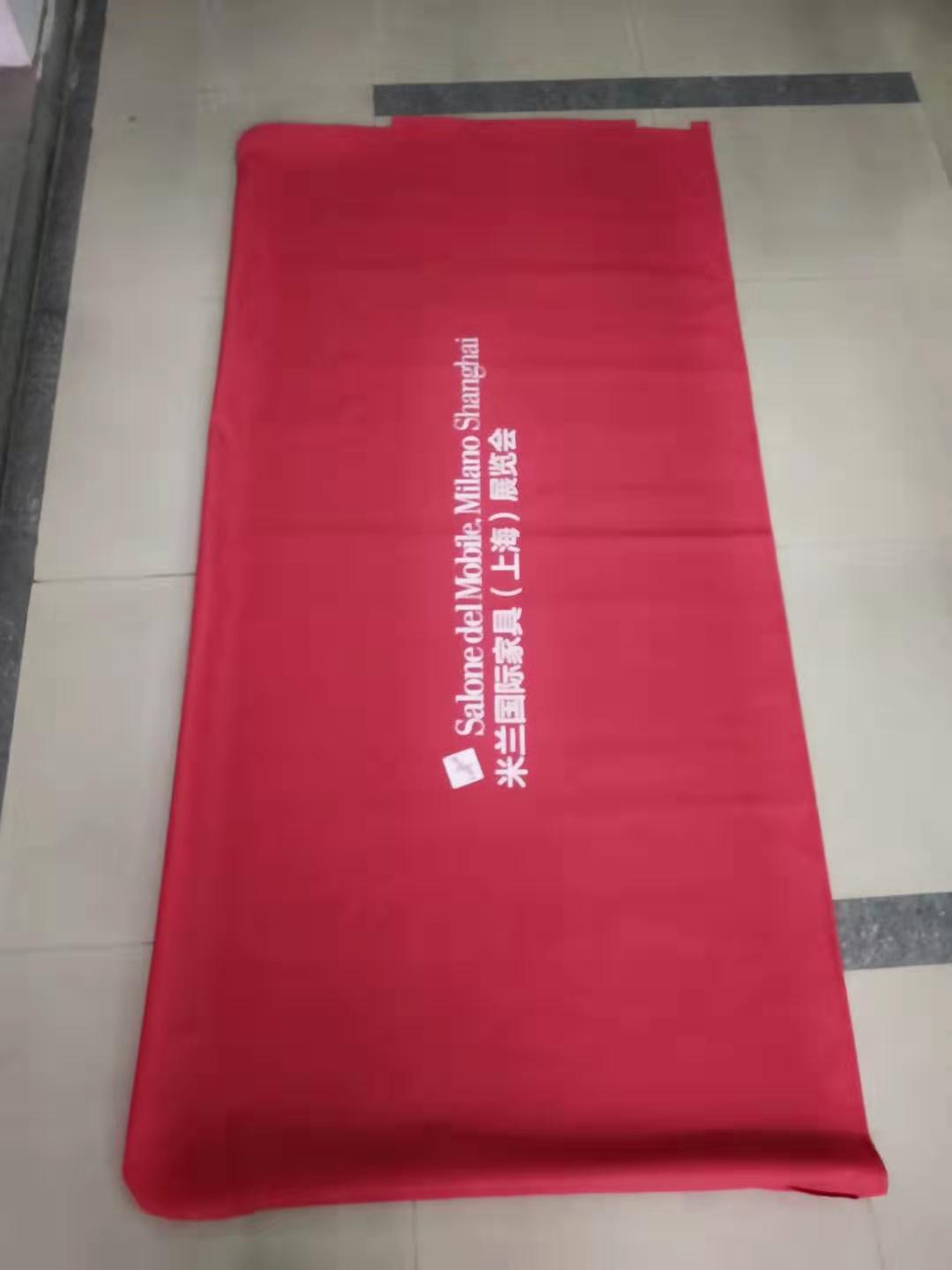 牛津布弹力布帆布铁马套防水布广告护栏套无纺布网布围栏布套