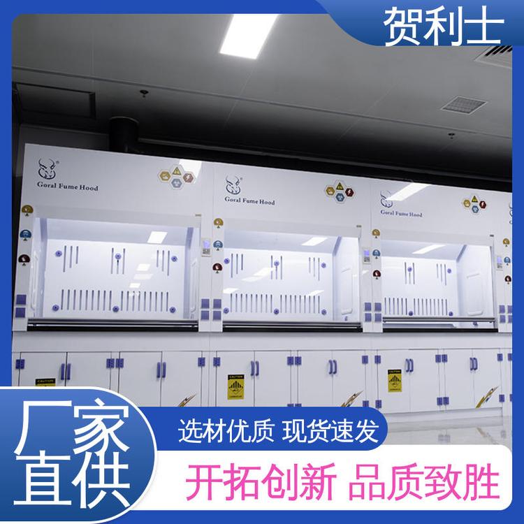 PP实验室通风柜 抗冲击 品类齐全 质量保障 实芯理化板台面 贺利士