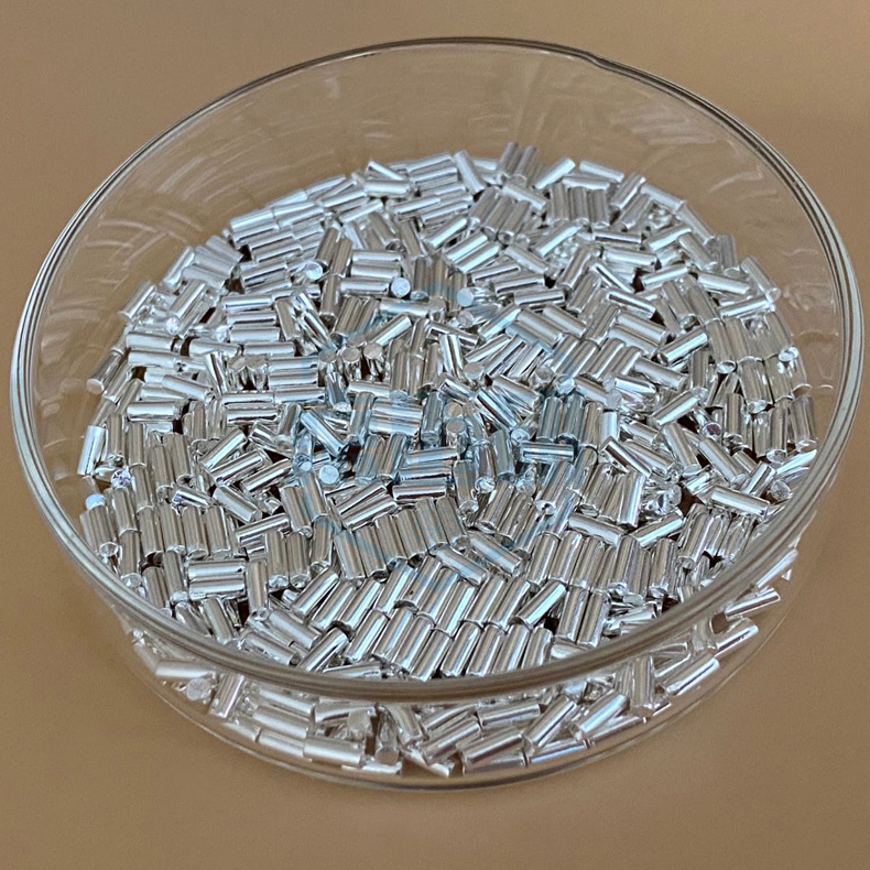 京迈研 高纯金属银颗粒 Ag 电子束蒸发镀膜材料 纯度99.99% 直径3x3mm