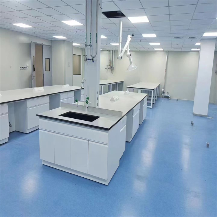 LUMI 实验室防静电工作台全钢边中央台学生实验