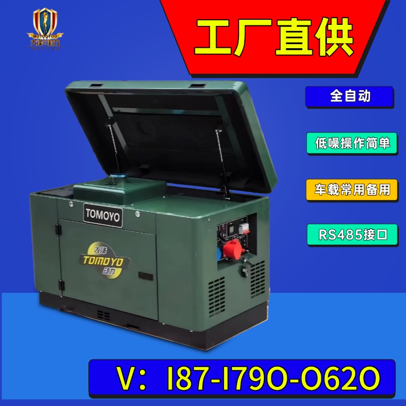 大泽动力等功率10KW千瓦柴油发电机组型号TO14000ETZ 220V380V