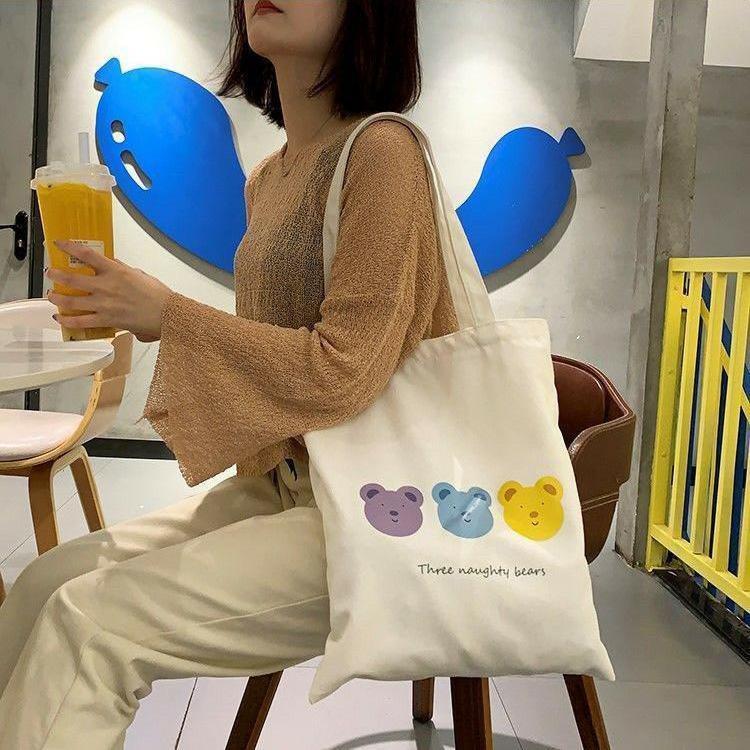富源图案logo订制购物袋单肩女时尚手提包